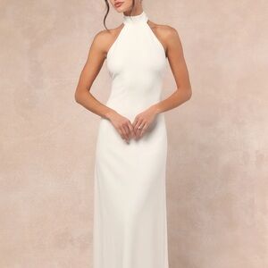 Halter Dress bridal Maxi Dress